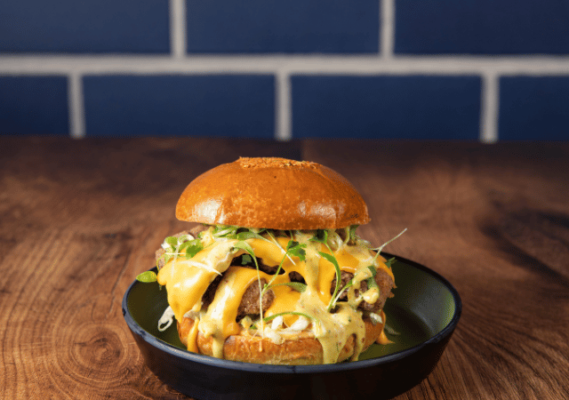 The Dribbler burger at Clubhouse 5 The Dribbler burger at Clubhouse 5